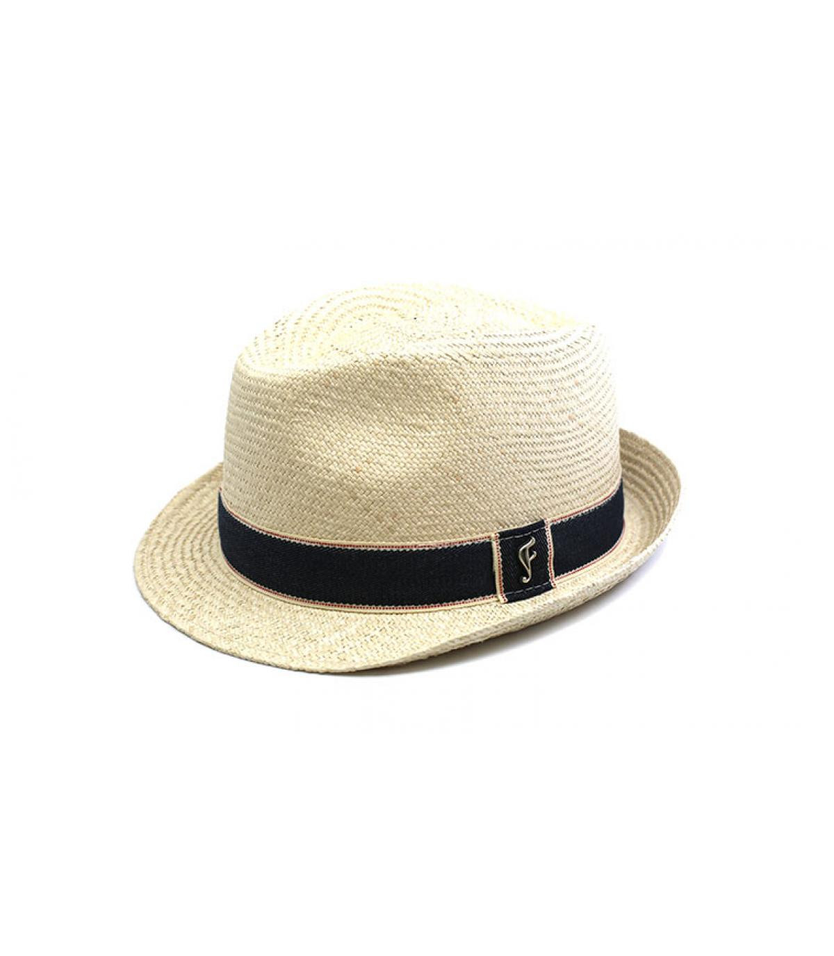 Trilby Strohhut beige